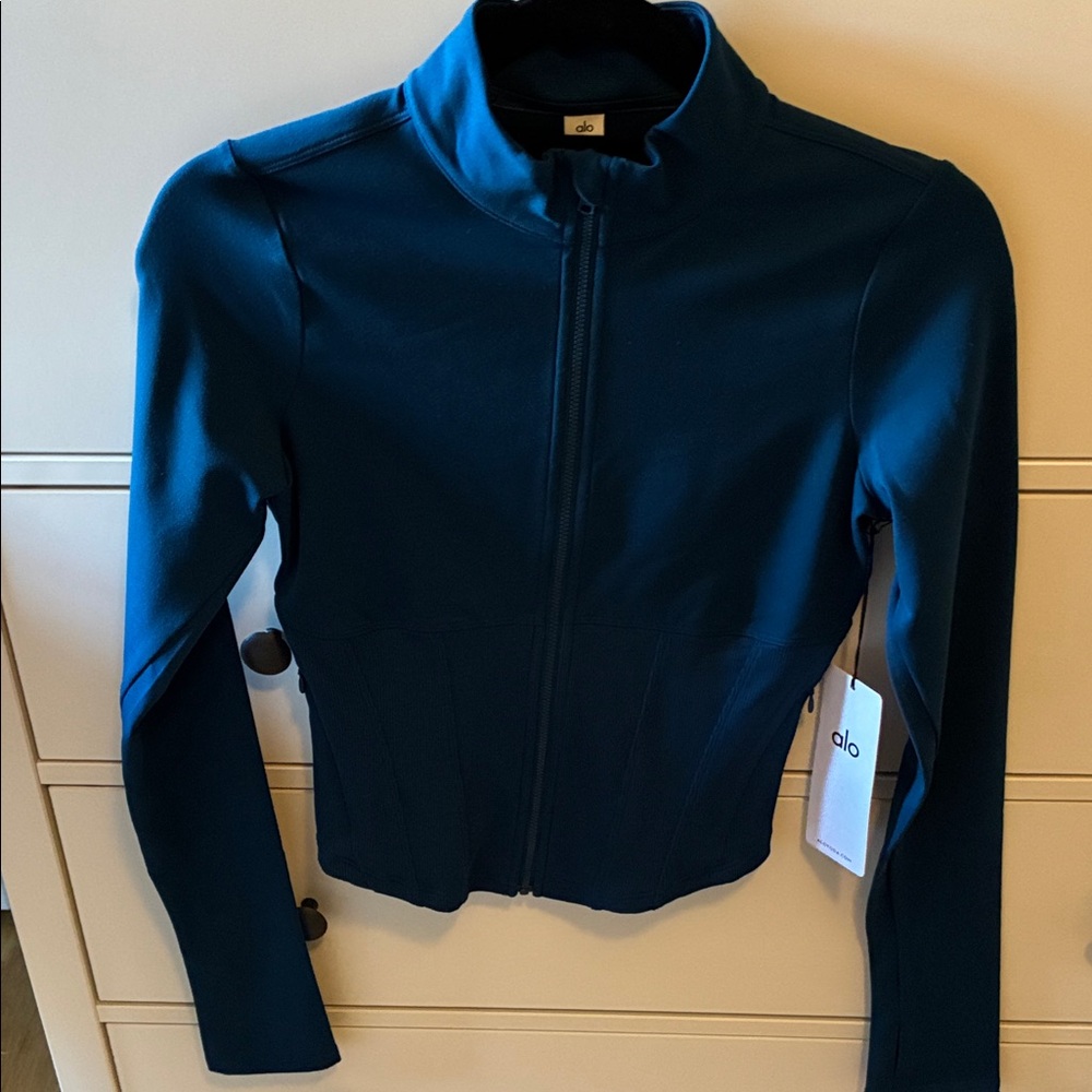 ALO Yoga eclipse blue corset jacket - Picture 2 of 3